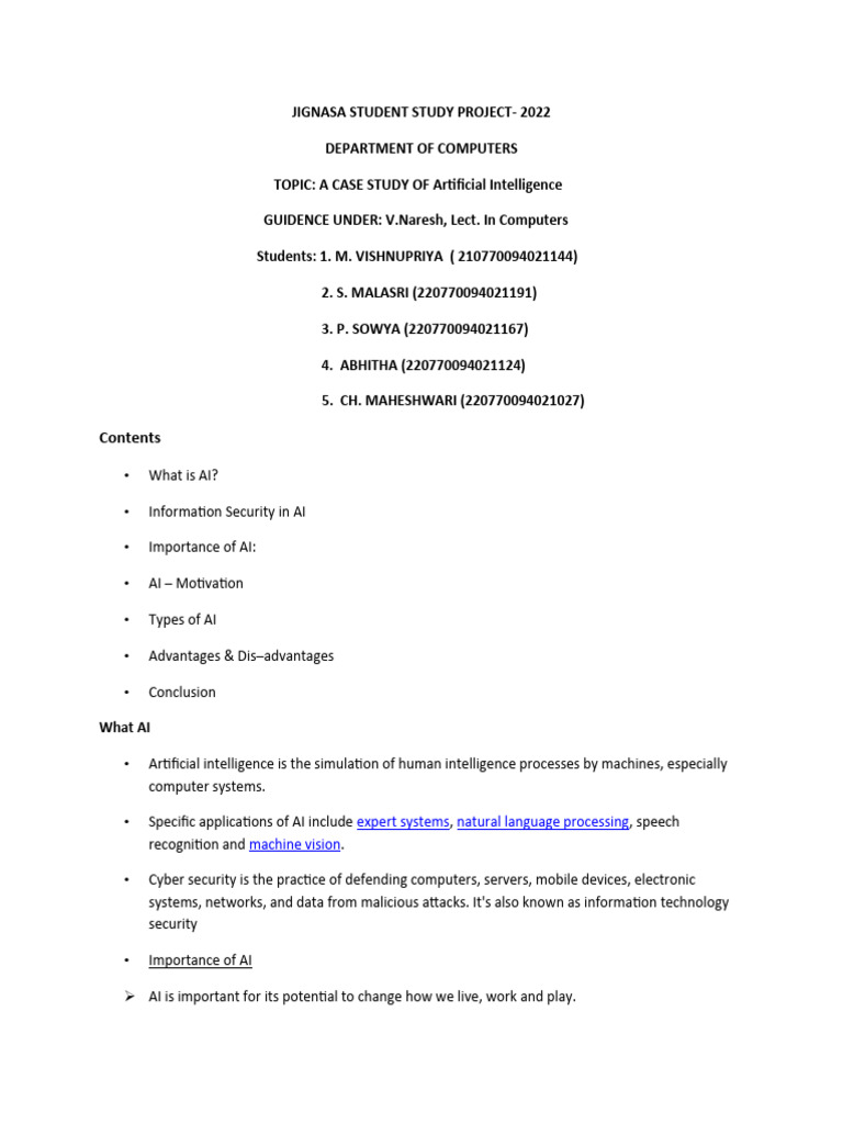 Jignasa 2023 cs pdf artificial intelligence intelligence ai