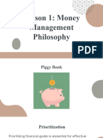 Lesson 1 Money Management Philosophy