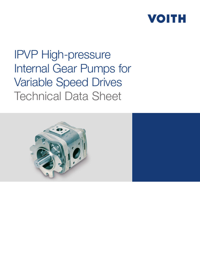 Voith IPVP Hydraulic Pump Overview | PDF | Pump | Gear