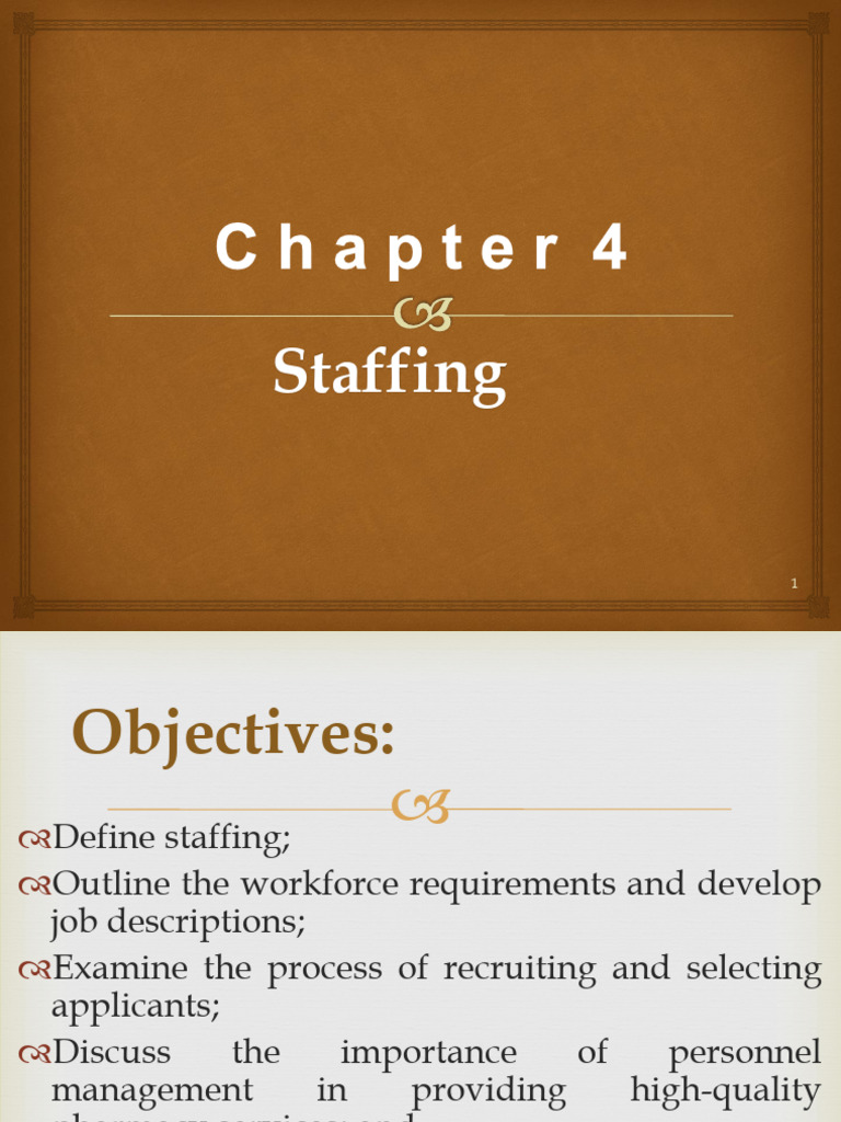 Chapter 4 Staffing PDF Human Resources Salary