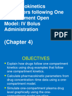 Pharmacokinetics Parameters Following One Compartment Open Model IV Bolus Administration Lecture