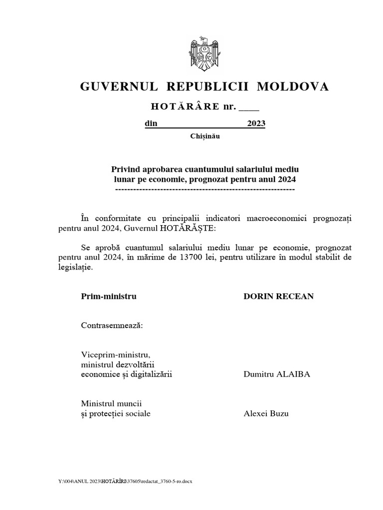 Salariu Mediu Economie 2024 PDF