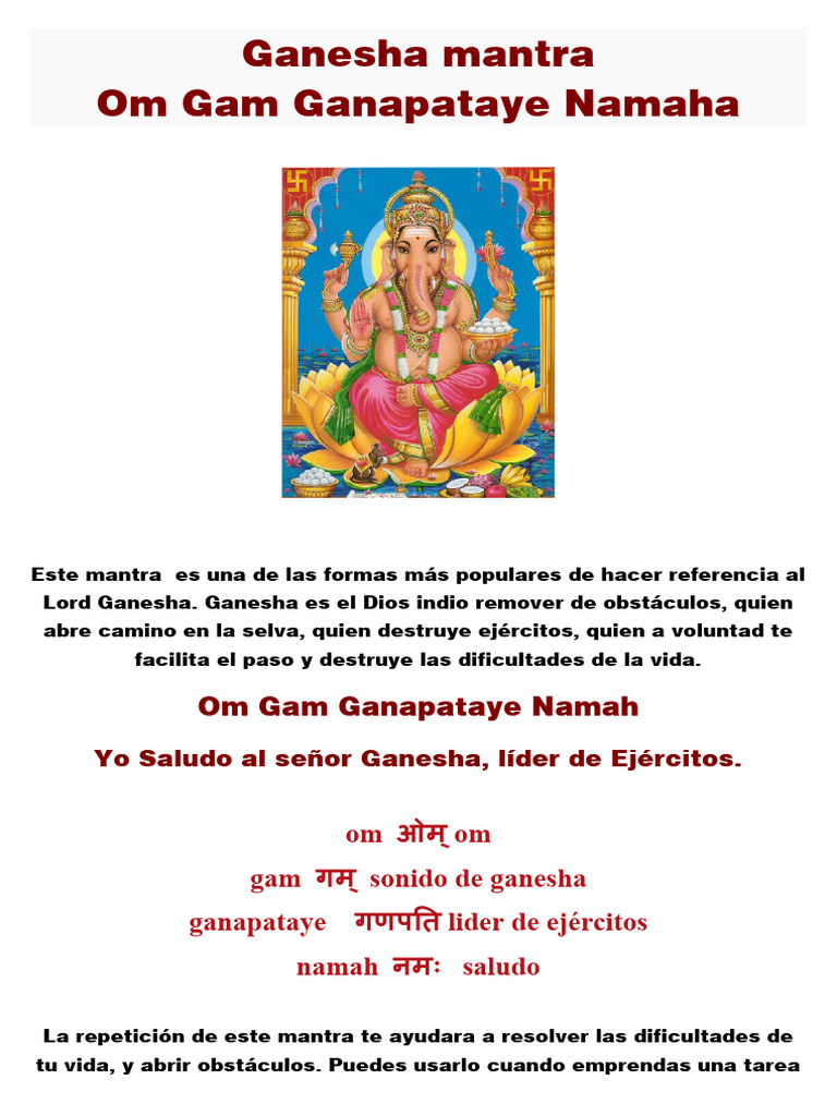 Unlock the Secrets of Om Gam Ganapataye Namaha: Your Guide to the Powerful Chant