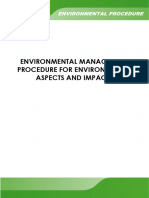E MP 6 Environmental Aspects and Impacts Sample