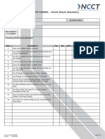 NCCT-MEP-CS0001 - ITP Check Sheet - Brackery