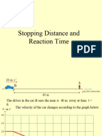 Stopping Distance and Reaction Time 1