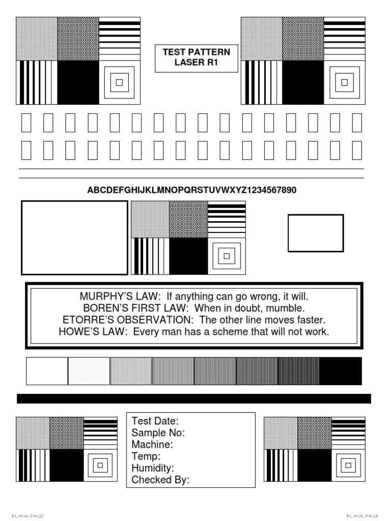Test Pattern Laser R1 | PDF | Technology & Engineering