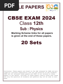 SQP 20 Sets Physics