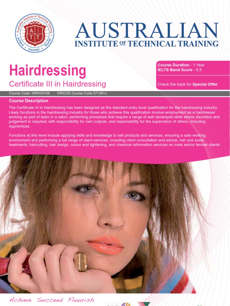 Certificate III in Hairdressing PDF Hairdresser International