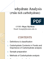 8 Carbohydrate Analysis