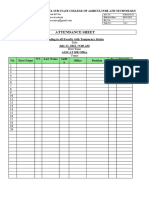 ISO Attendance Sheet