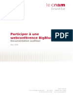 Webconférence - Participation BigBlueButton