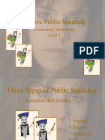 Effective Public Speaking - lvl1