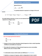 M P P P F X: Demand Functions and Elasticity