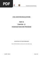 Civil Aircraft Regulation - Passenger Welfare Program - Issue 01