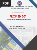 Prof Ed 201 First Module 1