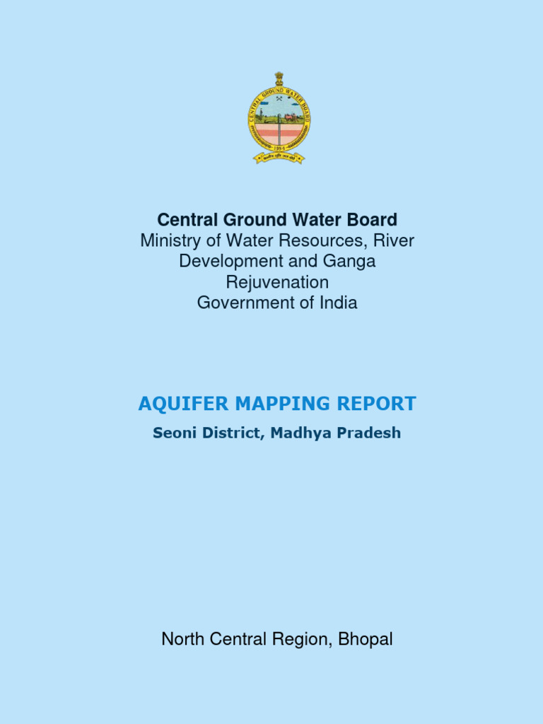 Aquifer Mapping in Seoni District | PDF | Hydrogeology | Groundwater