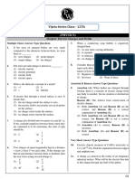 Electric Charges and Fields - Practice Sheet - VIJETA SERIES CLASS-12TH