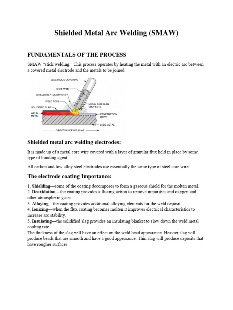 SMAW PDF Construction Welding