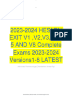 2023-2024 HESI RN EXIT V1, V2, V3, V4, V 5 AND V8 Complete