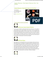 Astronomy - Astronomical League - Planetary Observer's Club - 2 - Projects For The Sun and Moon