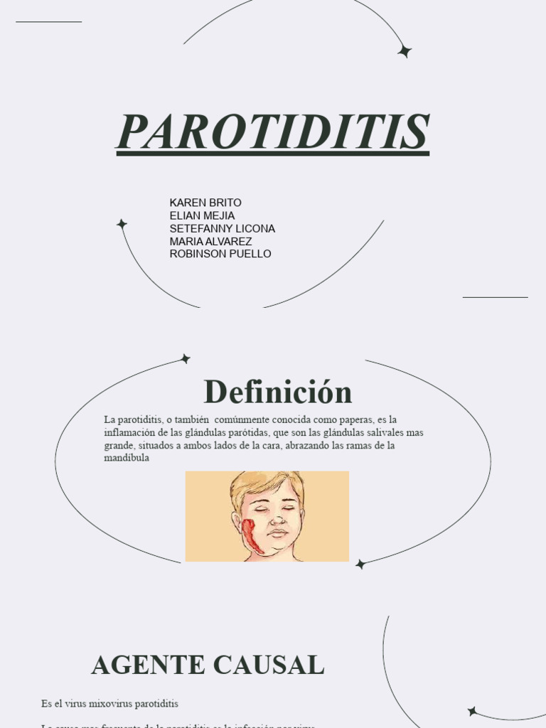 Parotiditis: Causas, Síntomas y Tratamiento | PDF | Enfermedades ...