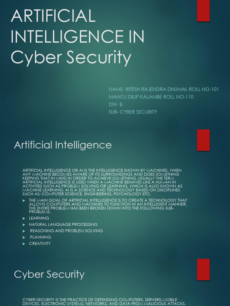 AI's Role in Cyber Security Solutions | PDF | Computer Security | Security