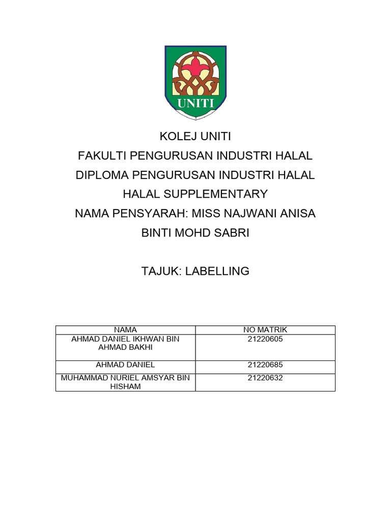 Supplement Niel Pdf Food Energy Vitamin