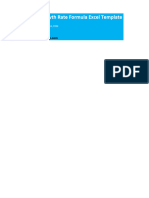 Sustainable Growth Rate Formula Excel Template