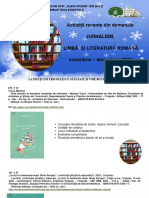 Achiziţii Recente Din Domeniile Jurnalism, Limbă Şi Literatură Română Octombrie - Decembrie 2023