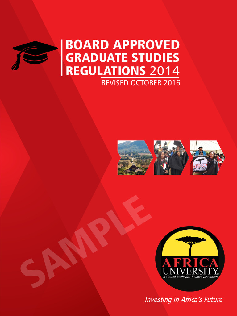 Graduate Studies Regulations 2016 | PDF | Thesis | Postgraduate Education