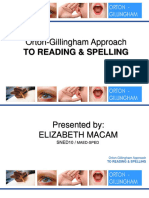 Orton Gillingham To Reading and Spelling