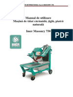 Manual de Utilizare Masonry 750