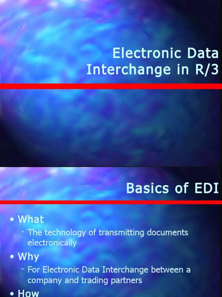 Electronic Data Interchange in R/3 | PDF
