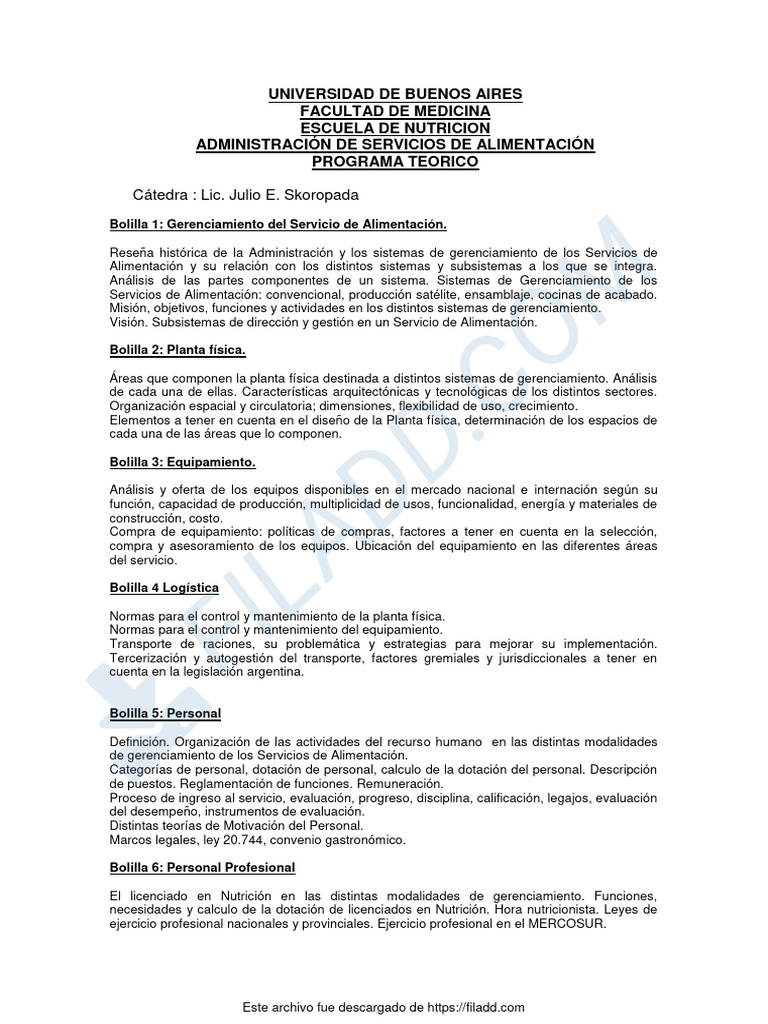 Programa | PDF
