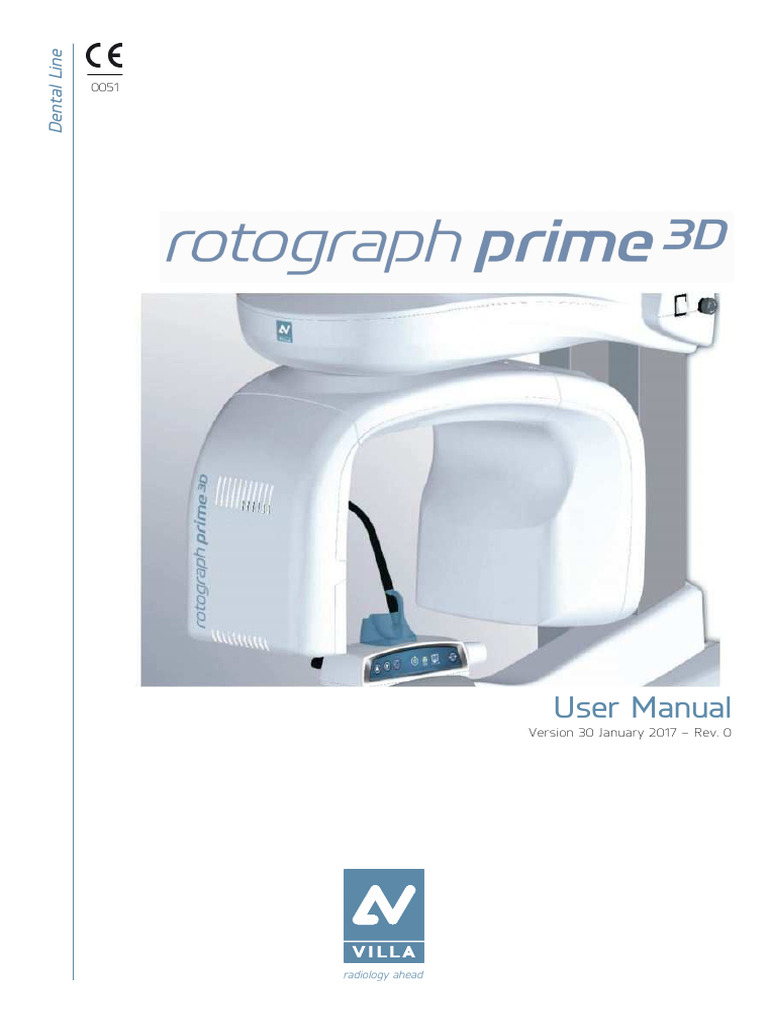 Rotograph Prime 3D User Manual | PDF | Radiology | Radiography