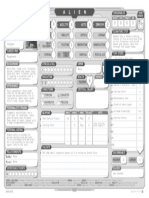 Alien RPG Custom Character Sheet Mono FF