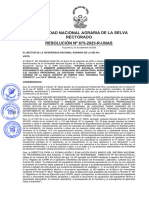RESOLUCION Nº 675-2023-R-UNAS- APROB. EXP. CONST LAB ESP SUNGARO EP. ZOOTECNIA