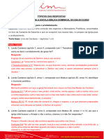 Tópicos Das Respostas Às Perguntas para A Escola Bíblica Dominical Do Dia 03-12-23