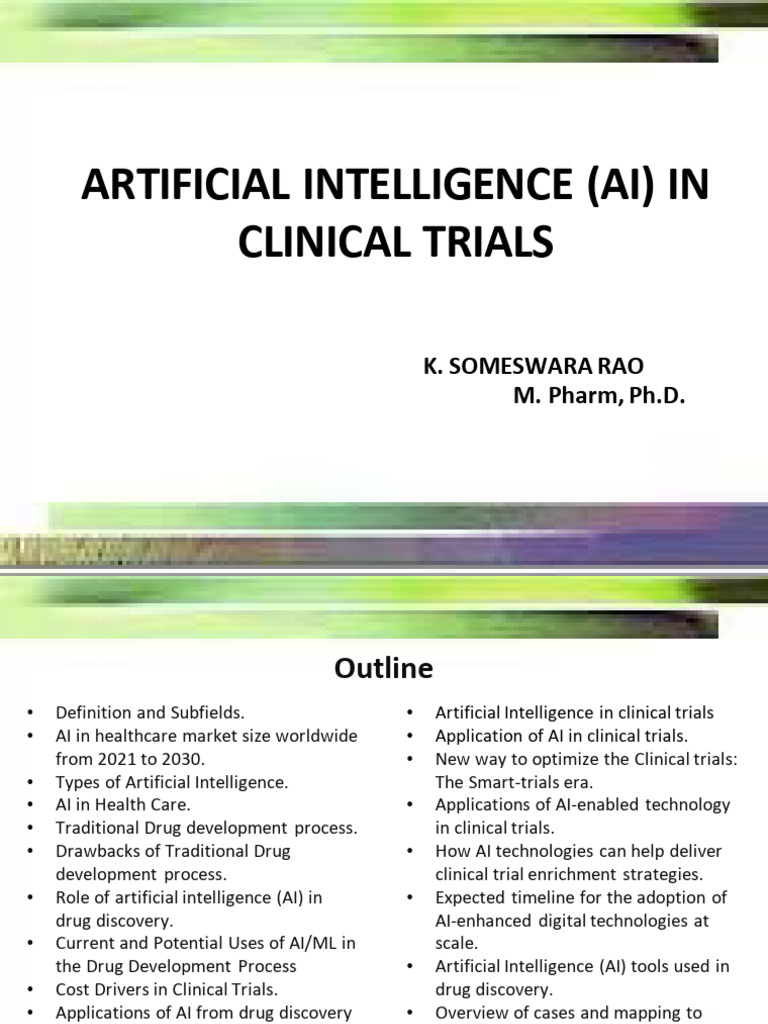 AI Applications in Clinical Trials | PDF | Artificial Intelligence ...
