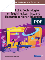 Shivani Verma (Editor), Pradeep Tomar (Editor) - Impact of AI Technologies On Teaching, Learning, and Research in Higher Education-IGI Global (2020)