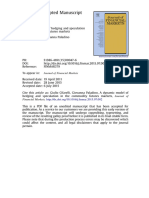 A Dynamic Model of Hedging and Speculation in The Commodity Futures Markets