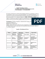 Agenda Foro Nuestras Voces