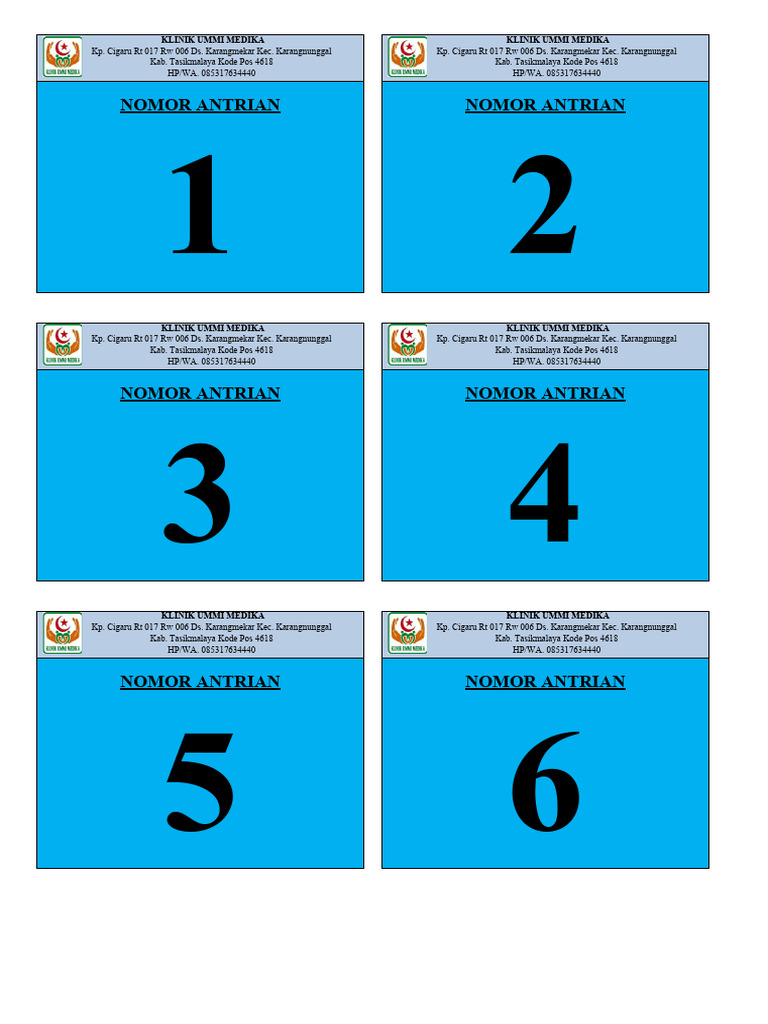 No. Antrian | PDF