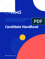 CAHIMS Candidate Handbook