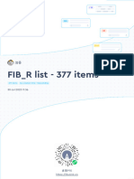 FIB - R List - 377 Items