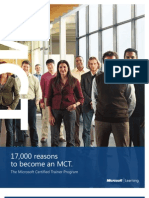 17,000 Reasons To Become An MCT.: The Microsoft Certified Trainer Program