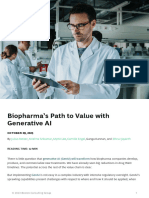 Biopharma Path To Value With Generative Ai