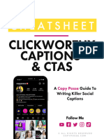 Free Guide Copy Posse Captions CTA Cheatsheet
