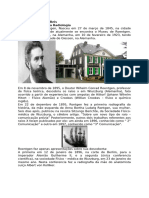 BREVE HISTÓRIA DOS RAIOS X E SUAS APLICAÇÕES (PDF - Io)